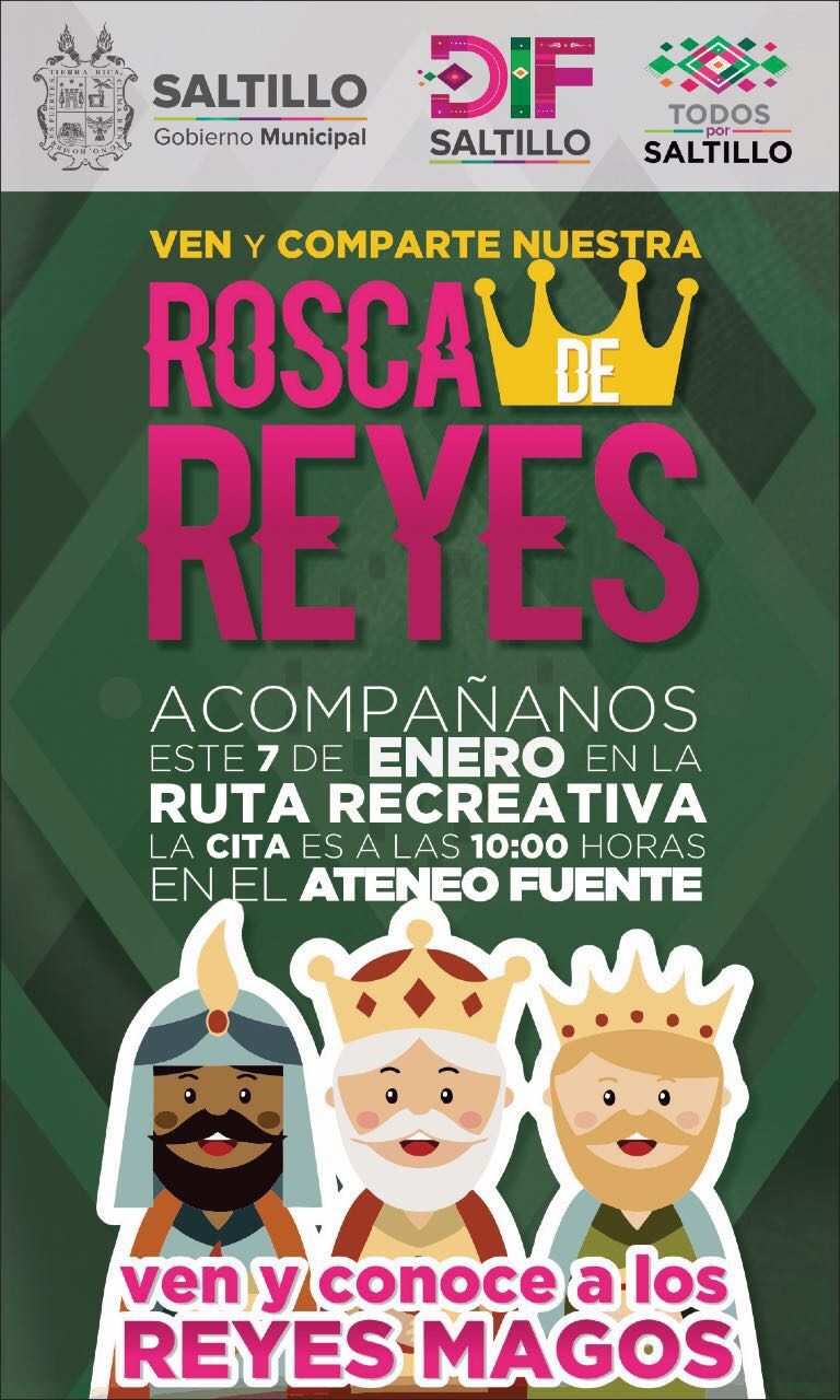 Invita Manolo Jiménez a partir la Rosca de Reyes