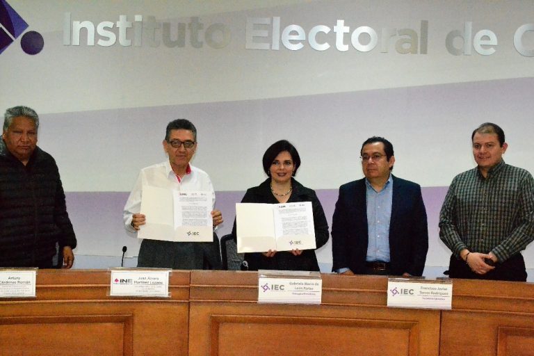 IEC e INE firman convenio de colaboración