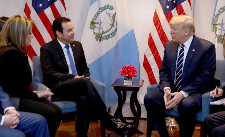 Trump agradece a Jimmy Morales el traslado de la embajada en Israel 