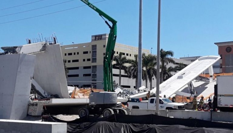 Alertaron de puente en Miami antes de colapso; van 9 muertos