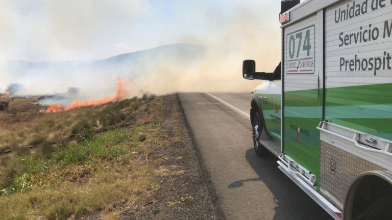 Controlan incendio en tramo Los Llanos de la Carretera 57