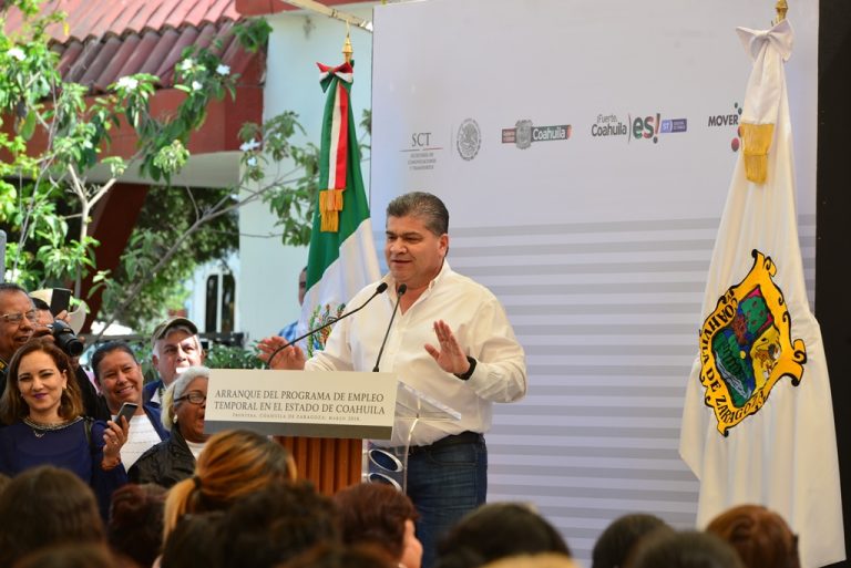 Arranca Gobernador programa de empleo temporal para Coahuila