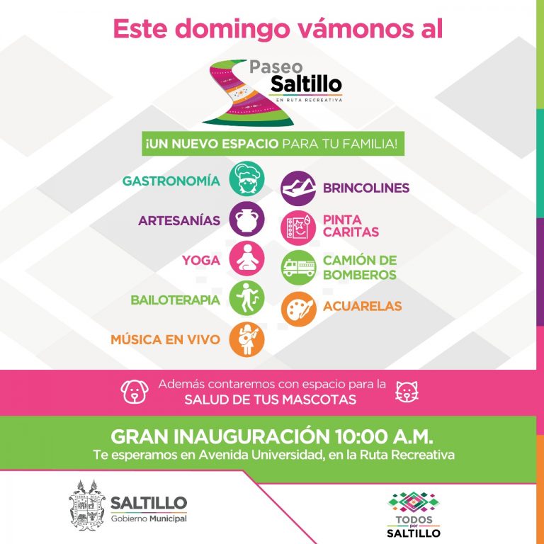 Este domingo comienza “Paseo Saltillo”