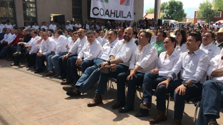 Acompañan desde Coahuila a Meade en su arranque de campaña