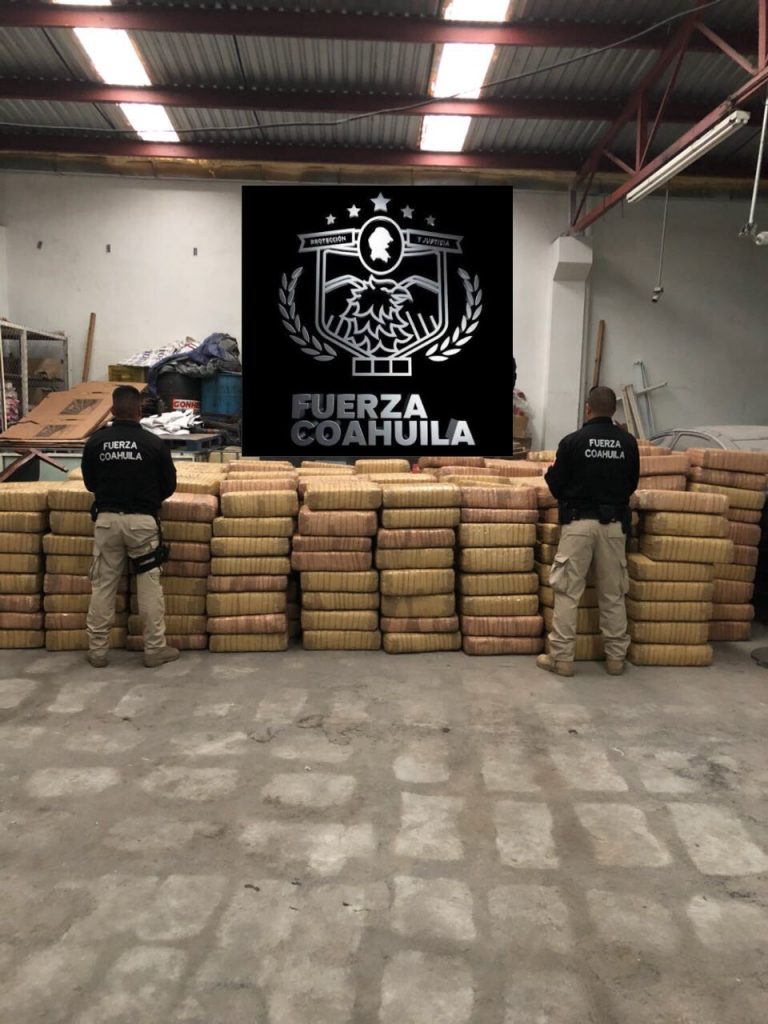 Decomisa Fuerza Coahuila más de tres tonelada de droga