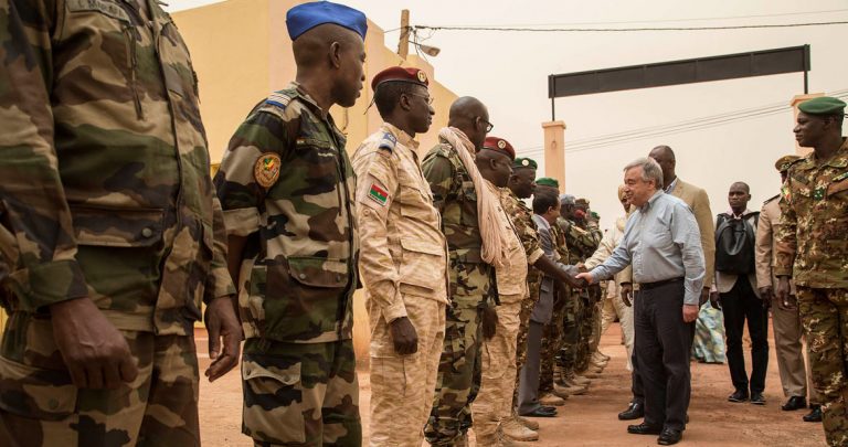 Guterres expresa su solidaridad en la lucha contra el terrorismo en el Sahel