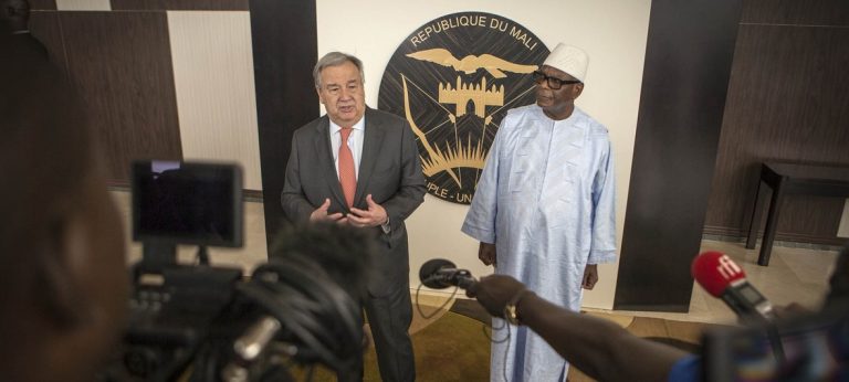 Desde Mali, la misión más peligrosa de la ONU, Guterres reconoce la valentía de los cascos azules