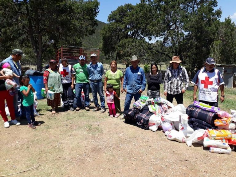 Entrega Cruz Roja ayuda humanitaria en ejidos de General Cepeda