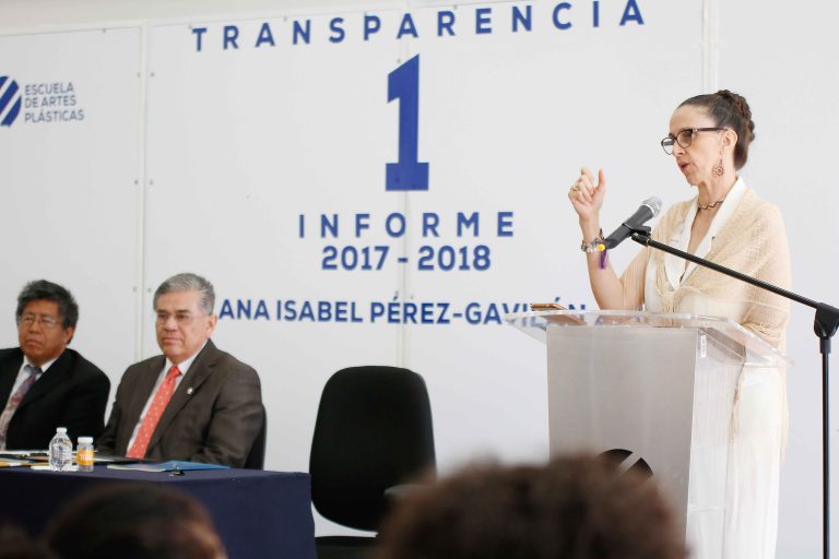 Presenta Primer Informe de Actividades la Directora de la Escuela de Artes Plásticas “Rubén Herrera”, Ana Isabel Pérez Gavilán Ávila