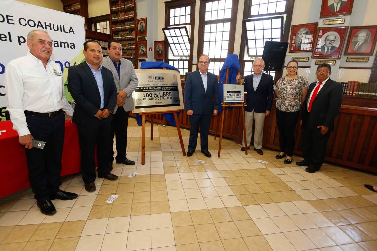 Son Ateneo Fuente y Facultad de Psicología de la UA de C espacios 100% libres de humo de tabaco