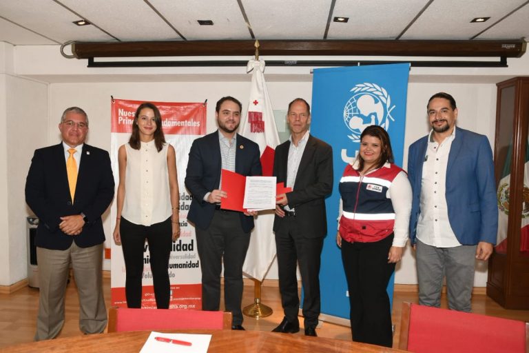 Firman Cruz Roja Mexicana y UNICEF convenio de colaboración