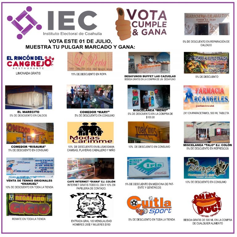 Desarrolla Instituto Electoral de Coahuila con éxito el programa “Vota, Cumple y Gana”