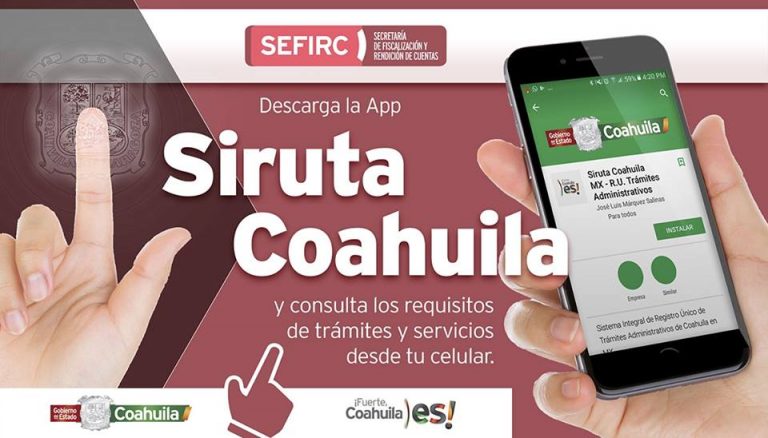 Coahuila cuenta con una app para facilitar trámites y requisitos gubernamentales