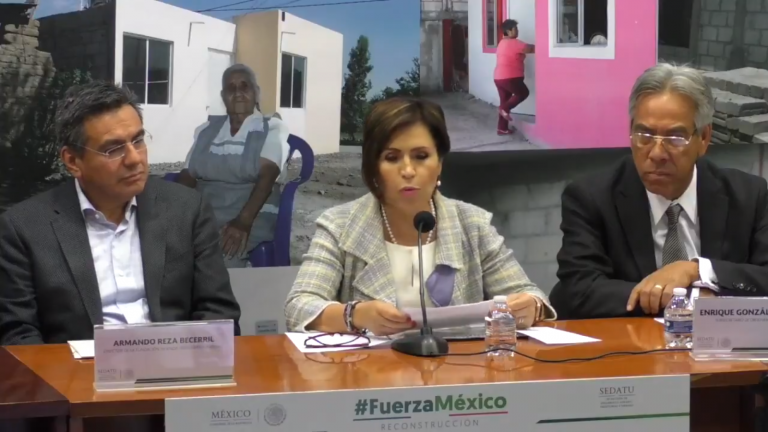 Rosario Robles asegura que 96% de damnificados por sismos ya recibieron apoyo