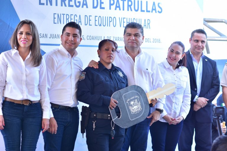 Riquelme fortalece la seguridad de los cuerpos policiacos en la Región Carbonífera del Estado