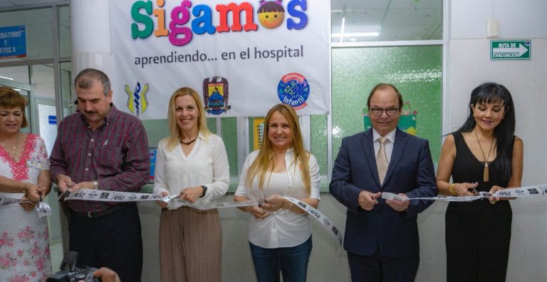 Inauguran Aula de Apoyo Escolar y entregan útiles a pacientes del Hospital Infantil Universitario de Torreón