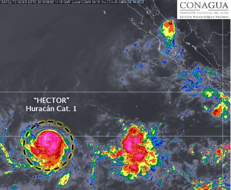 Se intensifica “Héctor” en BCS y se convierte en huracán