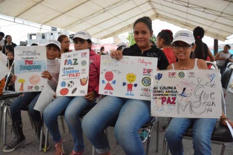 Conmemora DIF Saltillo el Día Internacional de la Paz en Centro Comunitario Pueblo Insurgentes