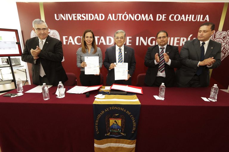 Firman convenio UA de C y SEFIR en el marco del 52 Aniversario de la Facultad de Ingeniería