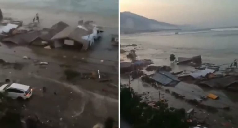 Se registra tsunami en costas de Indonesia luego de terremoto de 7.4 grados