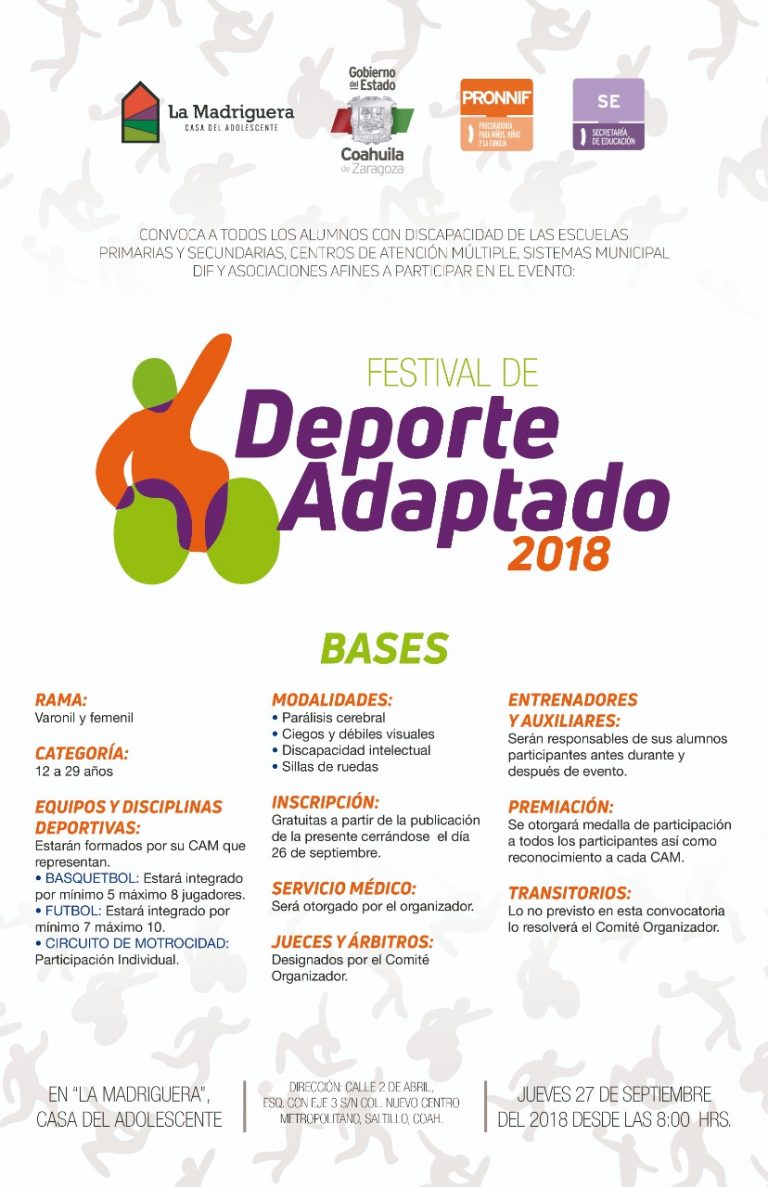 La Madriguera organiza el Festival del Deporte adaptado 2018