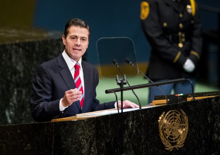 Peña Nieto llama a poner fin a proteccionismo durante Asamblea General de la ONU