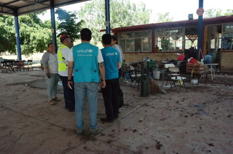 UNICEF evalúa situación de la niñez y ofrece apoyo tras inundaciones en Sinaloa