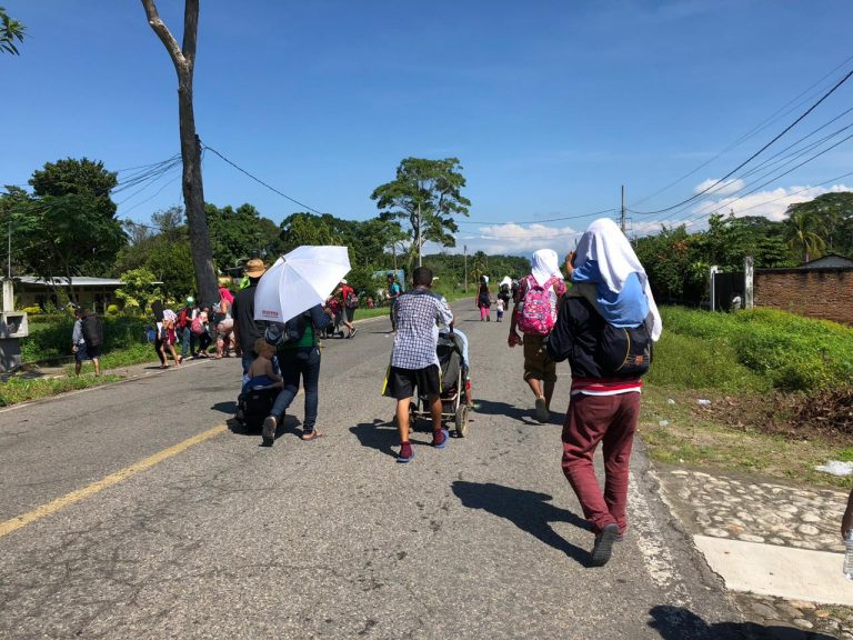 UNICEF evalúa en Chiapas las necesidades inmediatas de niñas, niños y adolescentes de la Caravana Migrante