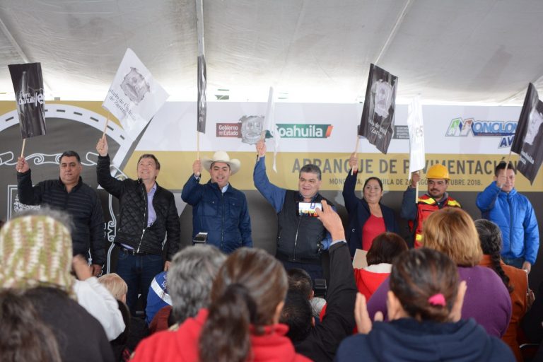 Arranca Gobernador pavimentación en 20 colonias de Monclova