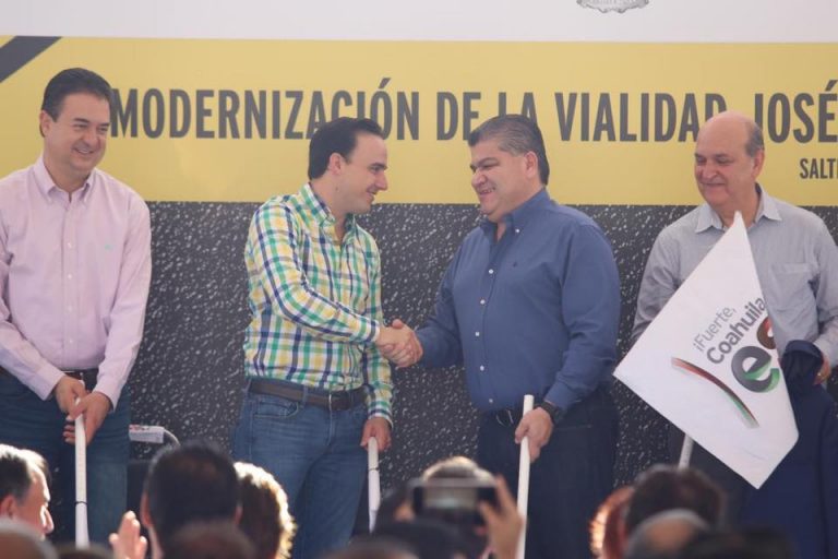 Cumplen Riquelme y Manolo compromisos de campaña con Saltillo en obra pública