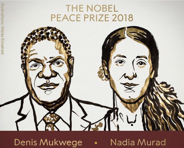 Nadia Murad y Denis Mukwege, premios Nobel de la Paz