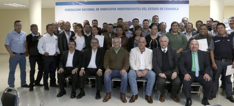 Certifica Coahuila a delegados sindicales independientes