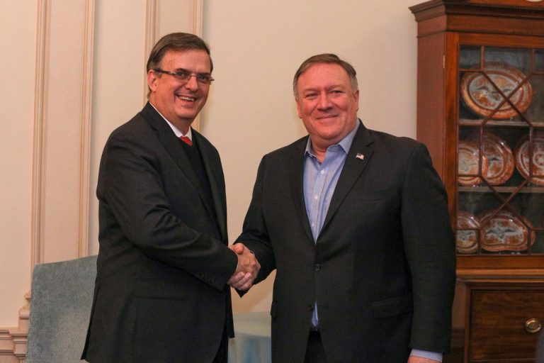 Ebrard se reúne con Pompeo en busca de ‘buena relación’ México-EU