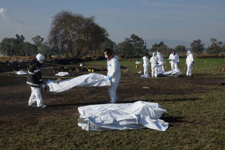 Sube a 85 el número de víctimas por explosión en Tlahuelilpan