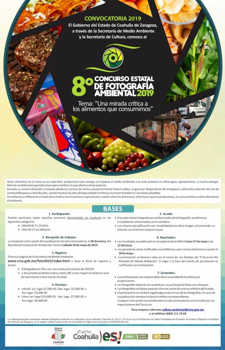 Invitan a coahuilenses a Concurso de Fotografía Ambiental 2019