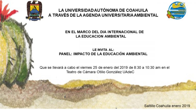 Realizará Agenda Universitaria Ambiental el Panel: Impacto de la Educación Ambiental