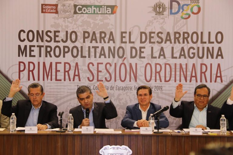 Aprueban obras por 400 mdp en Consejo para el Desarrollo Metropolitano de La Laguna