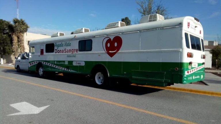 Continúa recorridos Unidad Móvil de Donaciones de Sangre en Coahuila