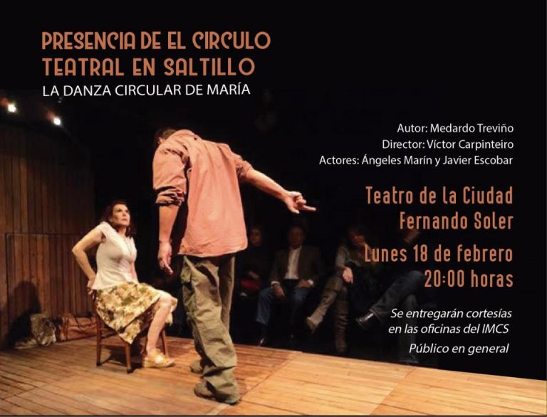 Este lunes, se presentará en el Teatro García Carrillo la obra de teatro «La Danza Circular de María»