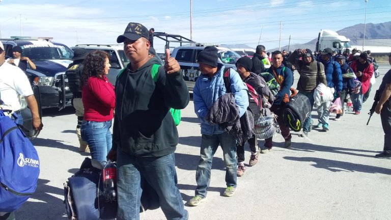 Recibe Saltillo a Caravana Migrante