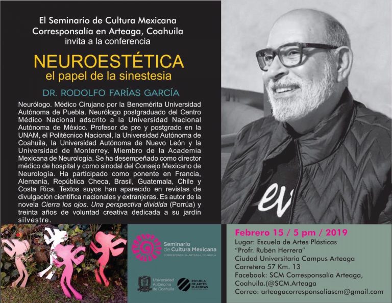 Invitan a conferencia «Neuroestética. El Papel de la Sinestesia»