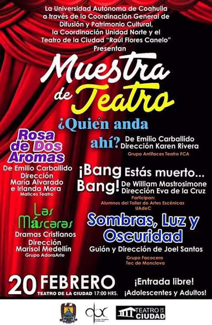 Muestra de Teatro en el “Raúl Flores Canelo”, entrada libre