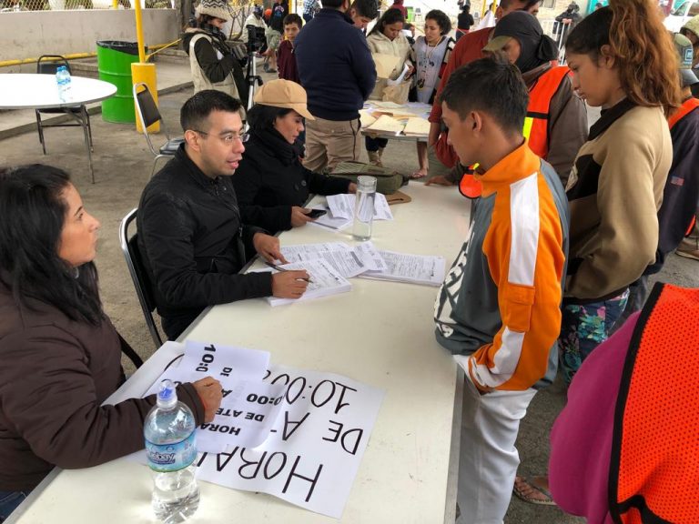 Trato y asistencia dignos a caravana de migrantes en Coahuila