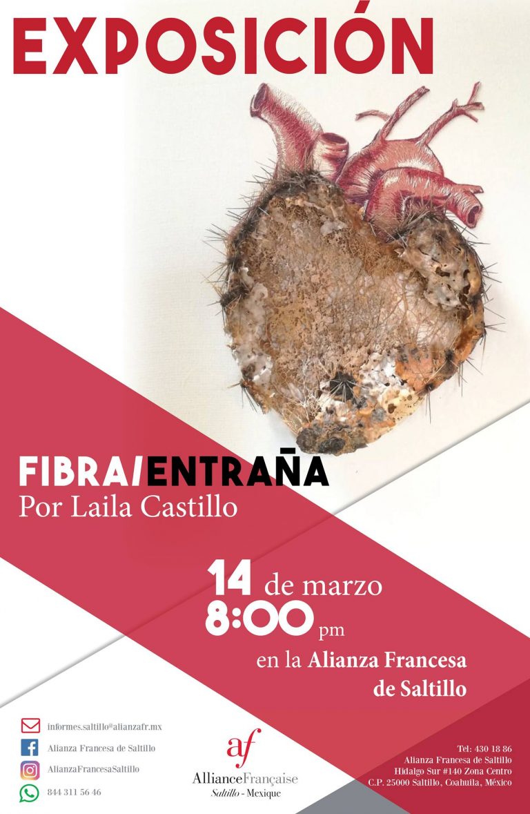 Invita Alianza Francesa a exposición «Fibra/Entraña»