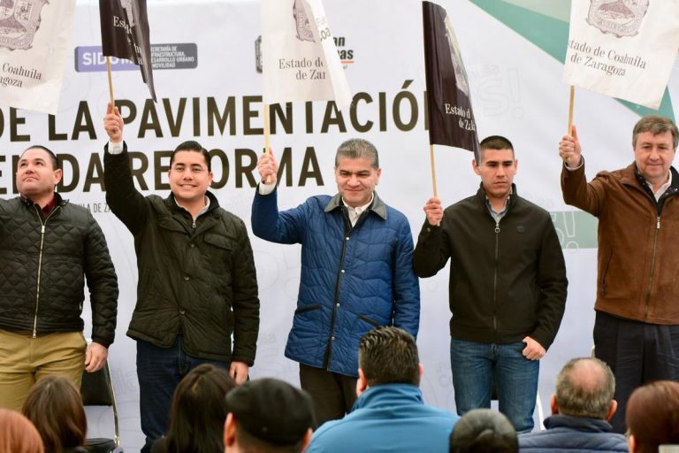 Pone en marcha Riquelme obras por casi 10 mdp en Sabinas y Nueva Rosita