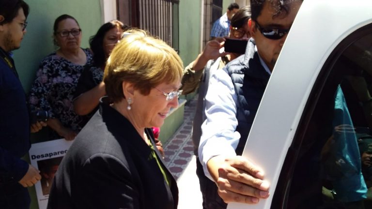 Se reunió en Saltillo Michelle Bachelet con familiares de desaparecidos