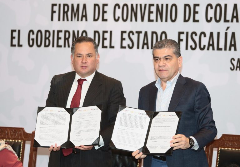 Firman convenio Coahuila y Federación para combatir lavado de dinero