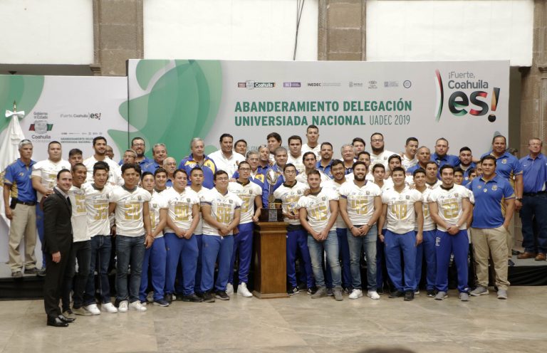 Abandera gobernador delegación de la UA de C que participará en la Universiada Nacional 2019