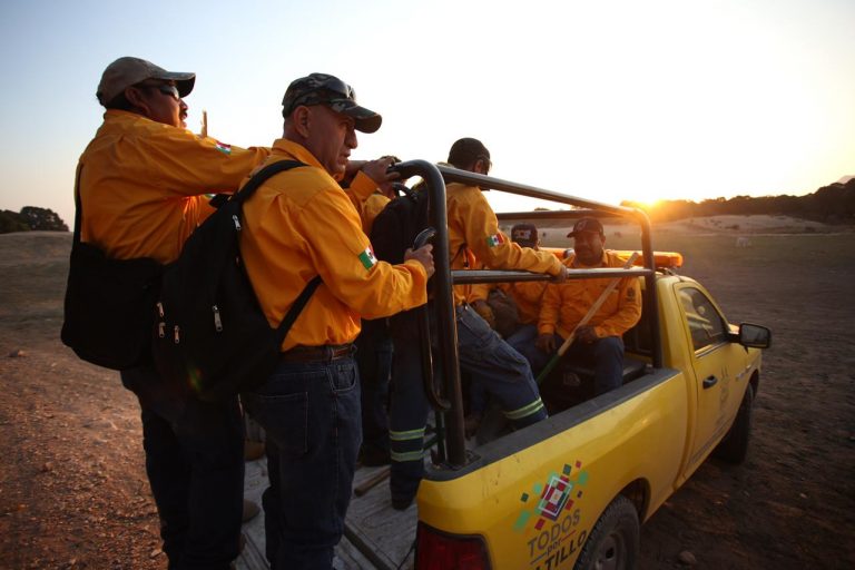 Control al 50% en incendio forestal de Saltillo