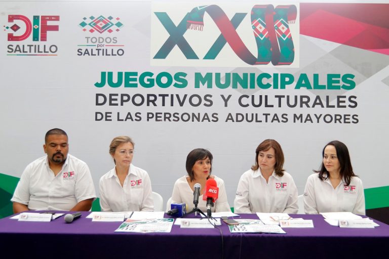 Invita DIF Saltillo a los XXII Juegos Municipales Deportivos y Culturales de las Personas Adultas Mayores 